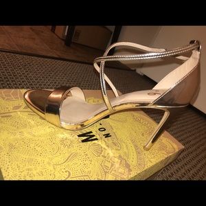 Gold Metallic Mix No. 6 Heels